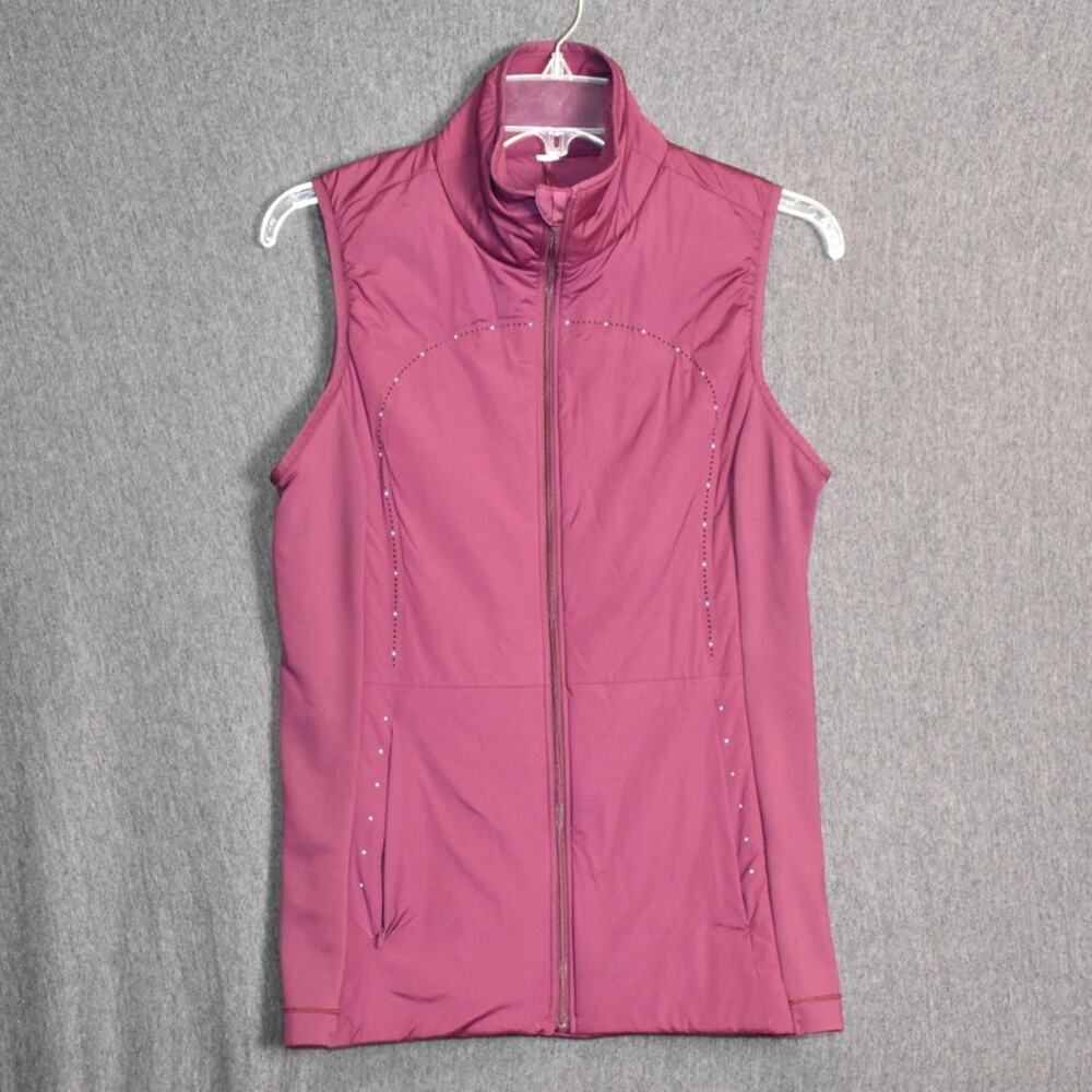 Lululemon Women's 8 Athletica Run For Cold Vest Insulated Red Athletic